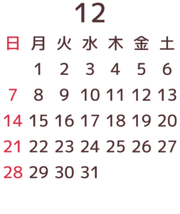 12月カレンダー01背景透過