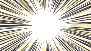 素材 ポイントポインター集中線