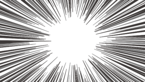 素材 ポイントポインター集中線