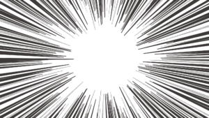 素材 ポイントポインター集中線