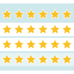 素材 ポイントポインターもりもりいいね　スター　アイキャッチ