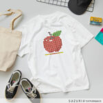 Tシャツ、りんごのドット絵、りんごTシャツのアイコン用画像
