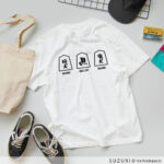 CT673狛犬、左馬、 吼犬 AイラストTシャツ　見本