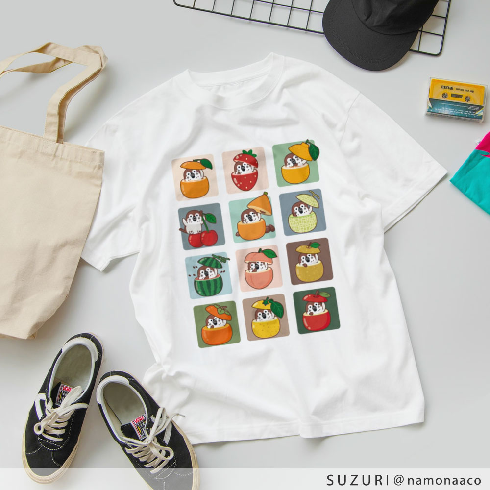 フルーツからこんにちは♪Tシャツのアイコン用画像