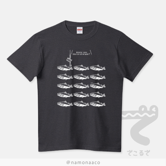 魚好き・ネタT好きの方におすすめ。ドット絵　さもたんTシャツCT152